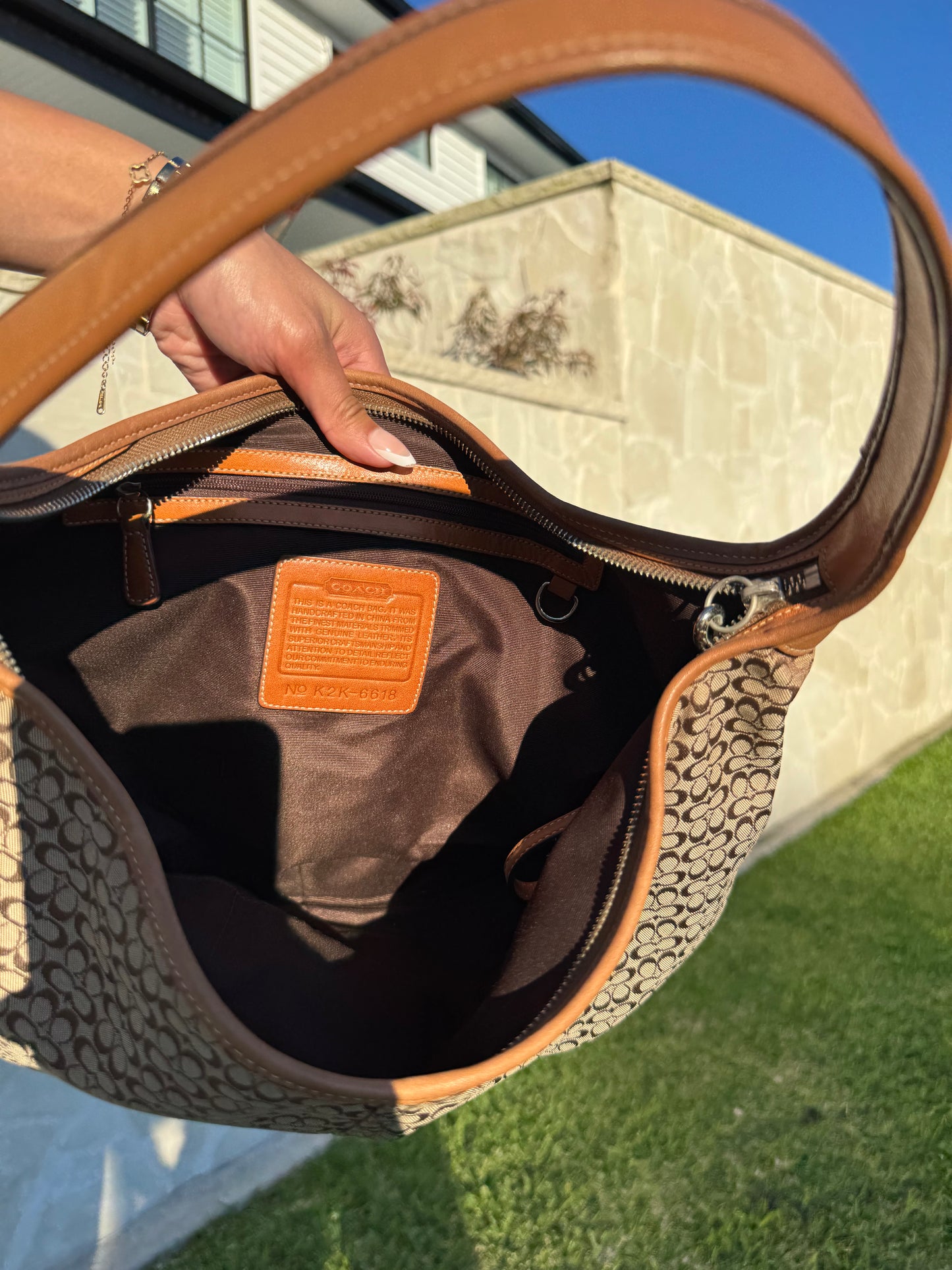 Coach Signature Hobo Bag