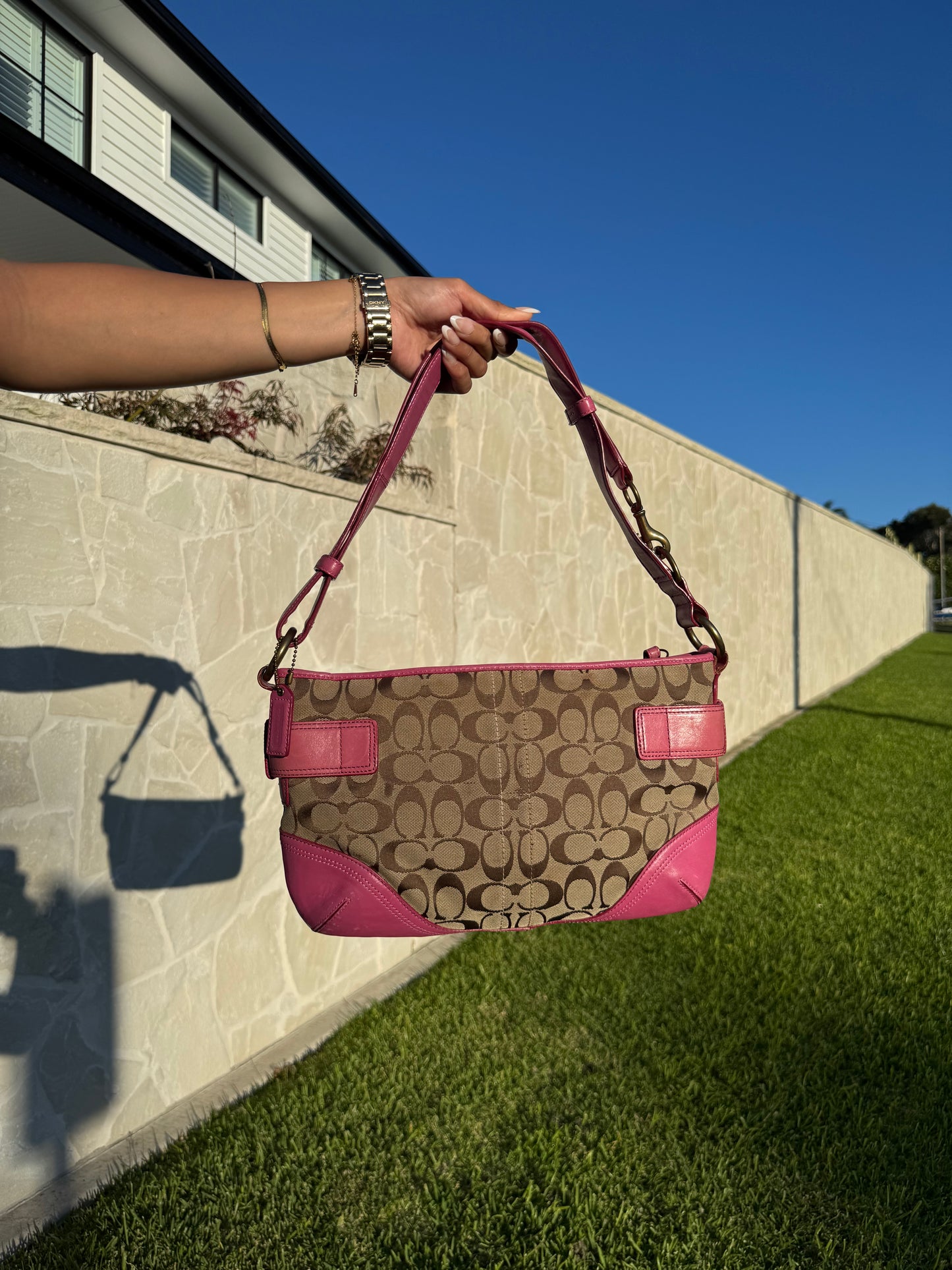 Y2K Coach 2way Signature Suflette