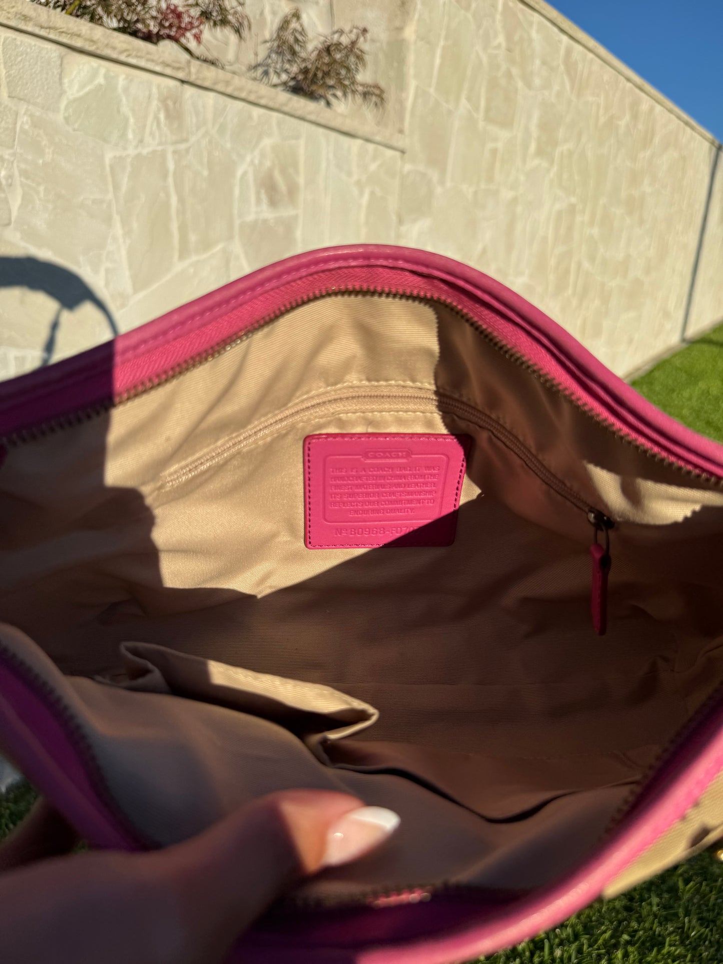 Y2K Coach 2way Signature Suflette