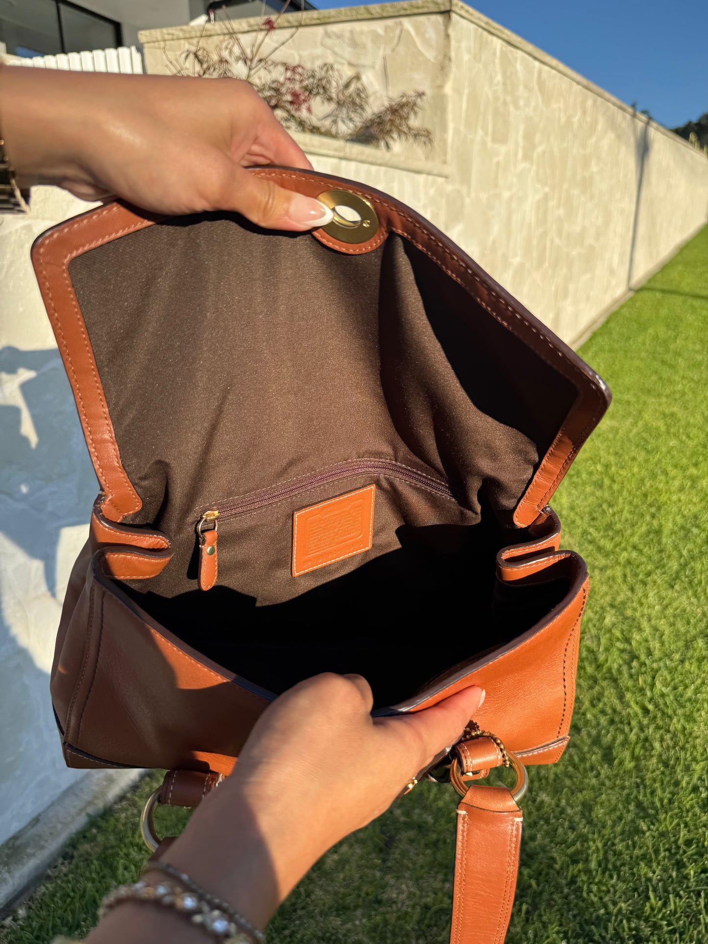 Coach Vintage Hamptons turnlock bag