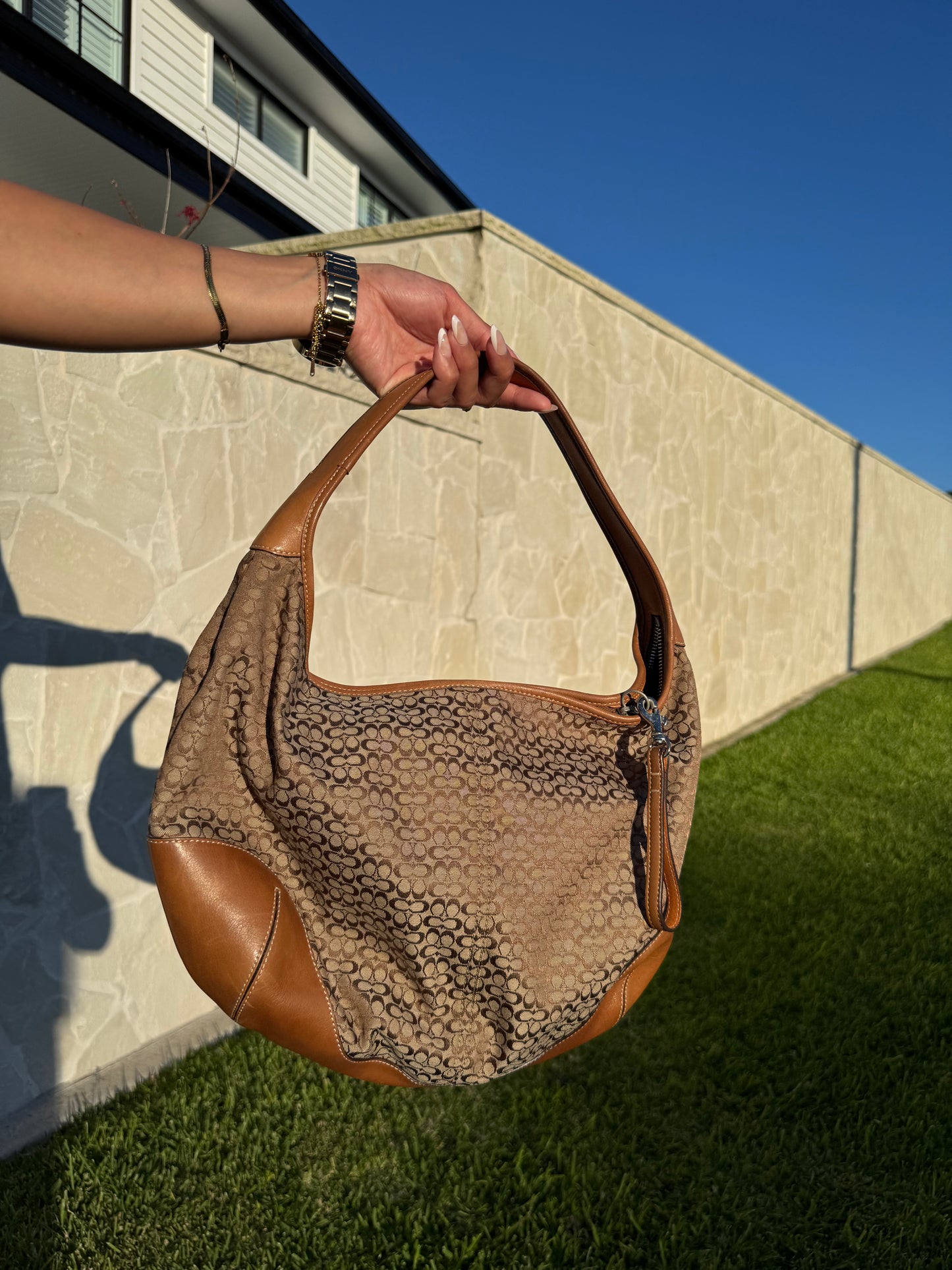 Coach Signature Hobo Bag