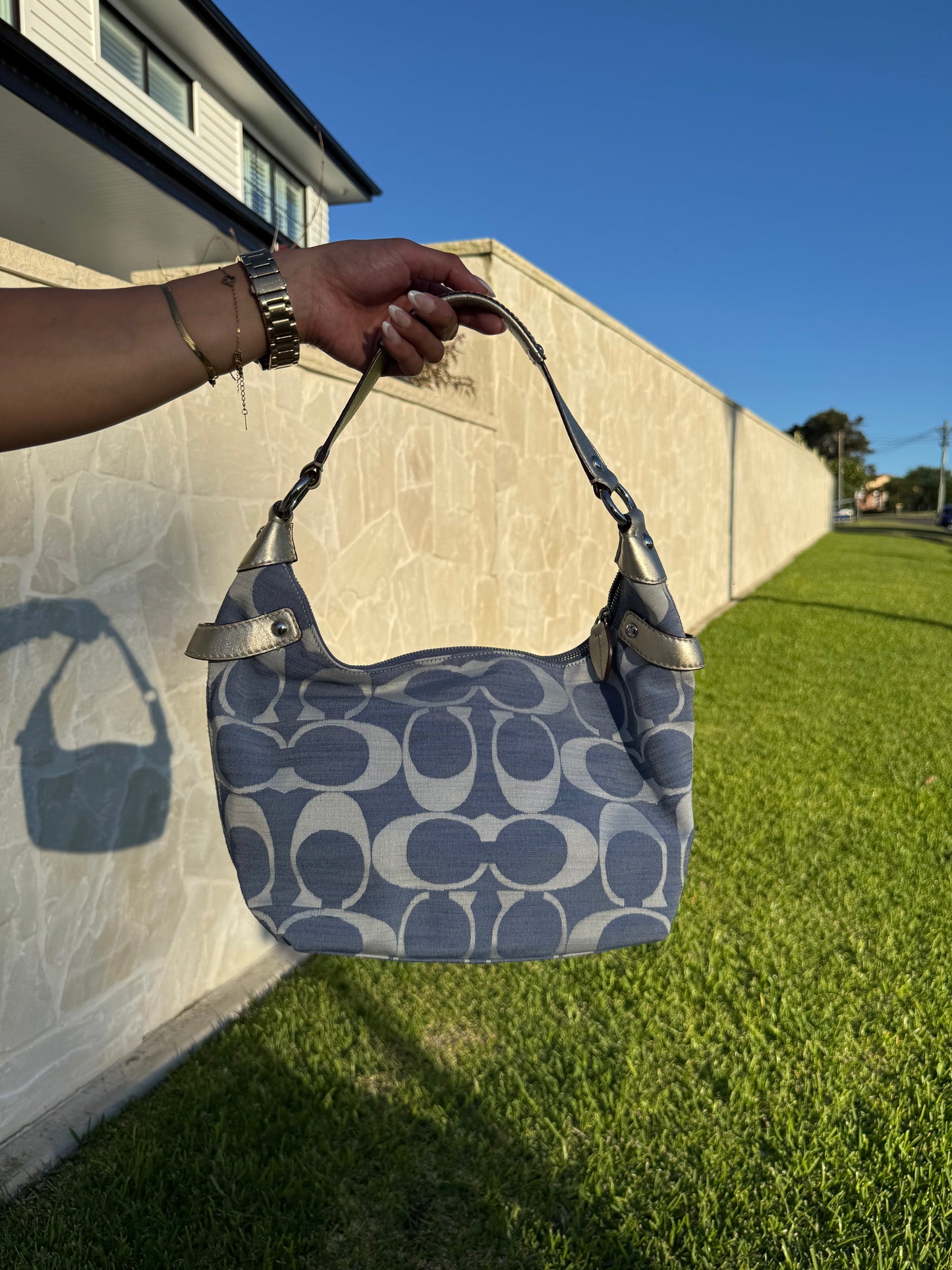 Coach Penelope Shantung Signature Hobo Bag